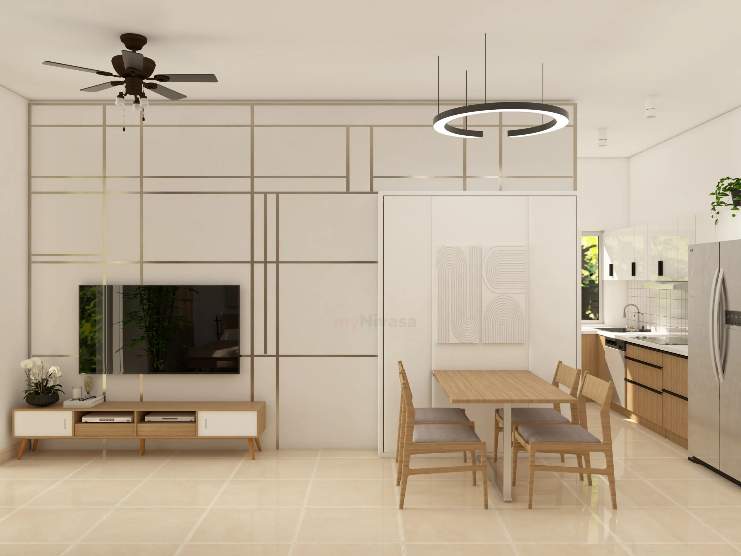 Brigade El Dorado Modern Kitchen Design Bangalore by myNivasa